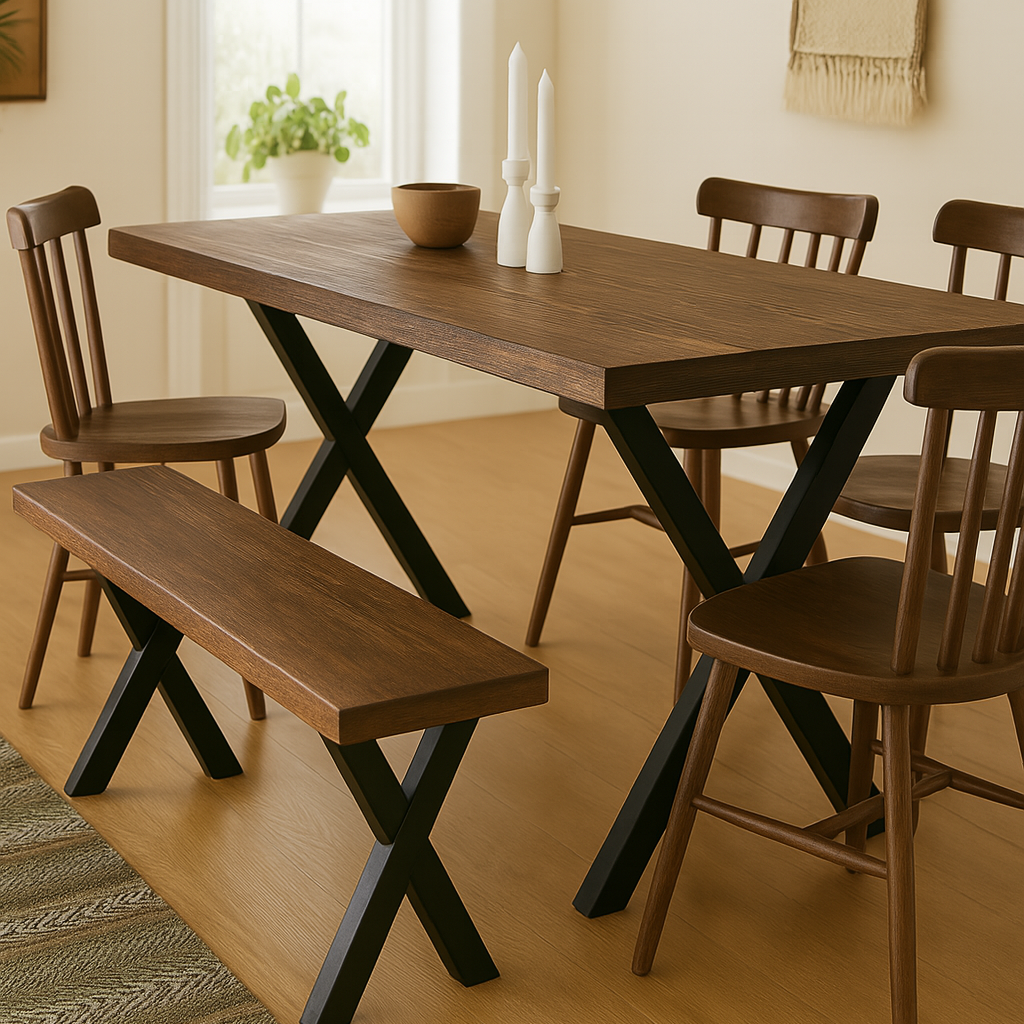 Reclaimed Solid Pine Wood Table