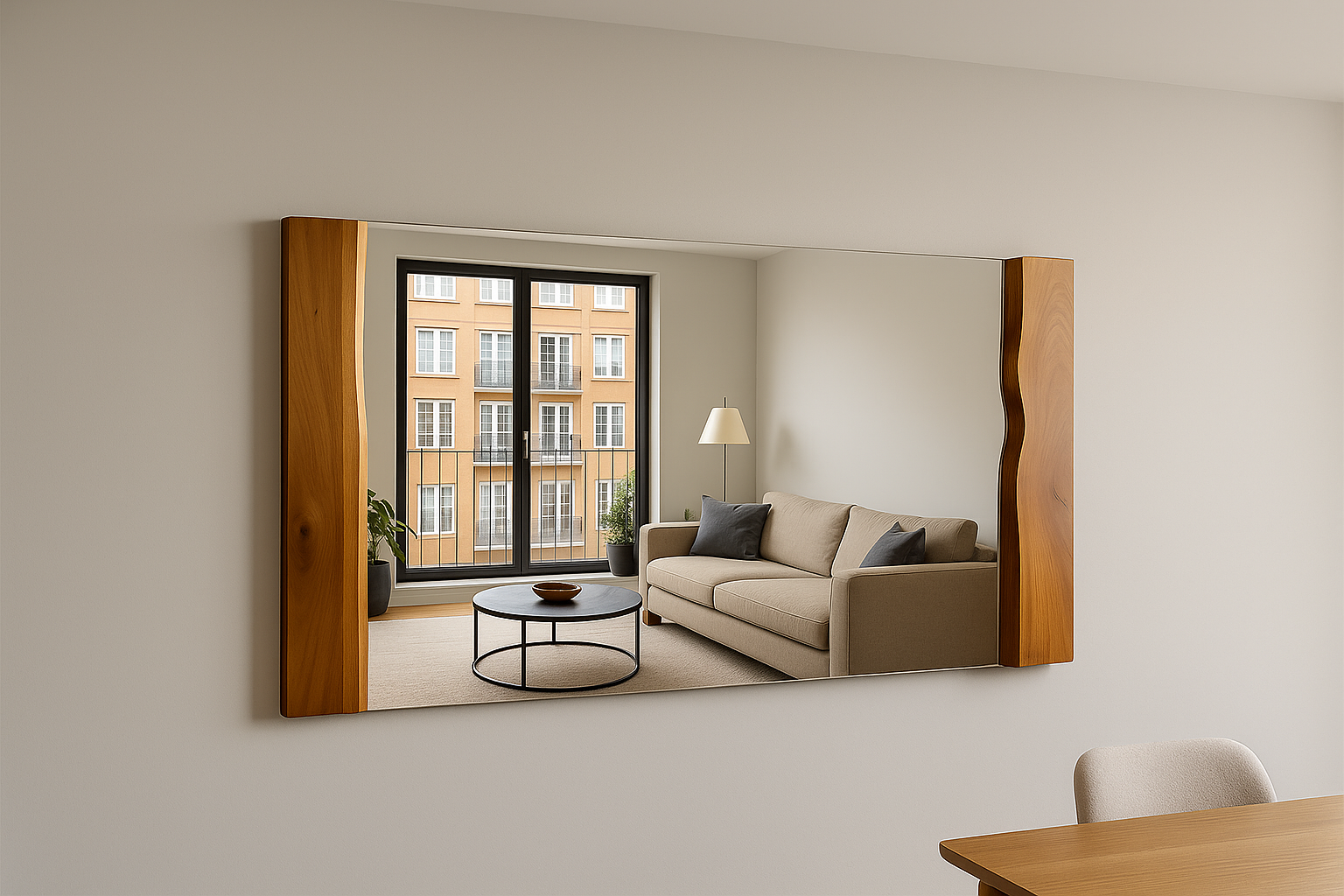 Live Edge Walnut Mirror (110*75 cm)