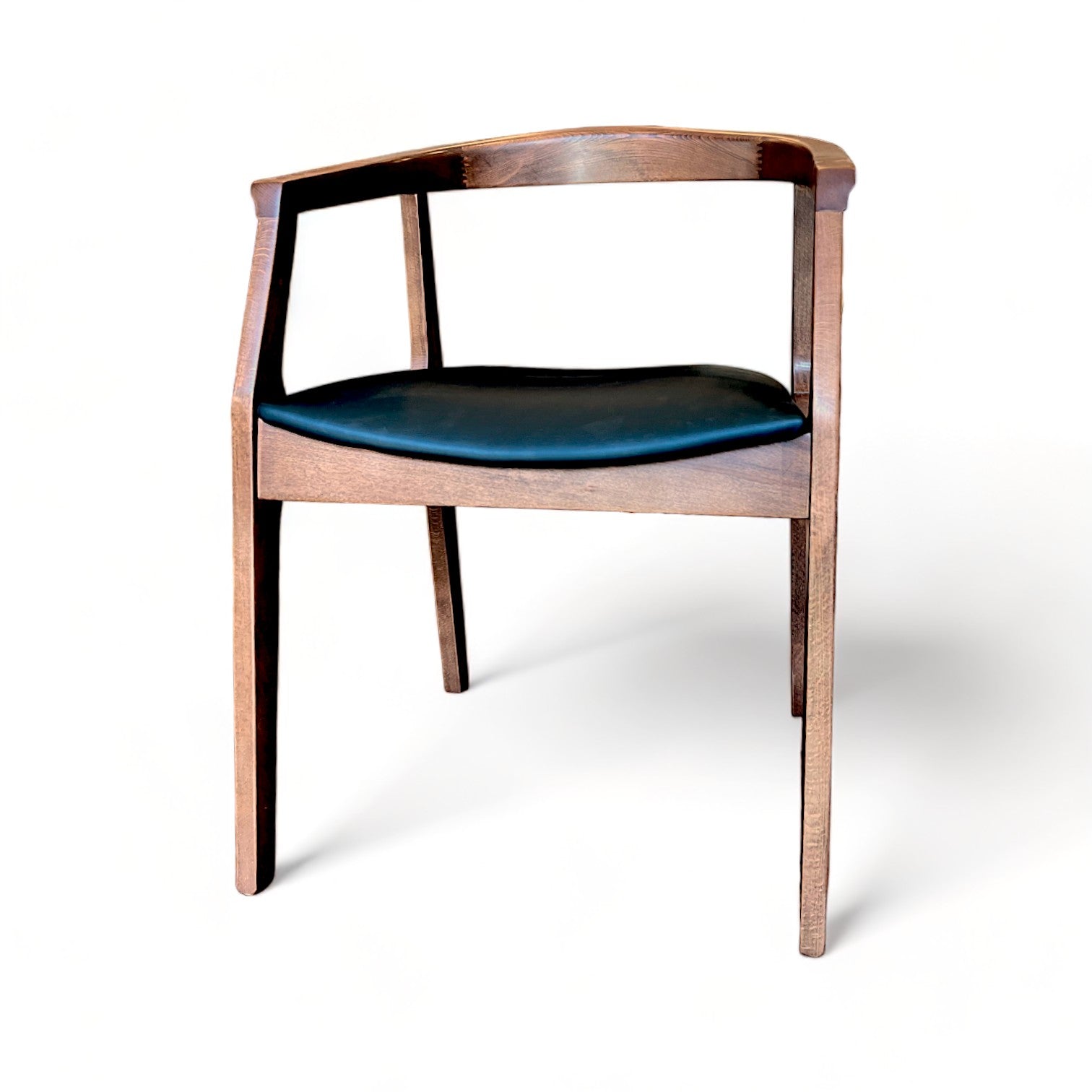 Solid Wood Dining Chair with Arms