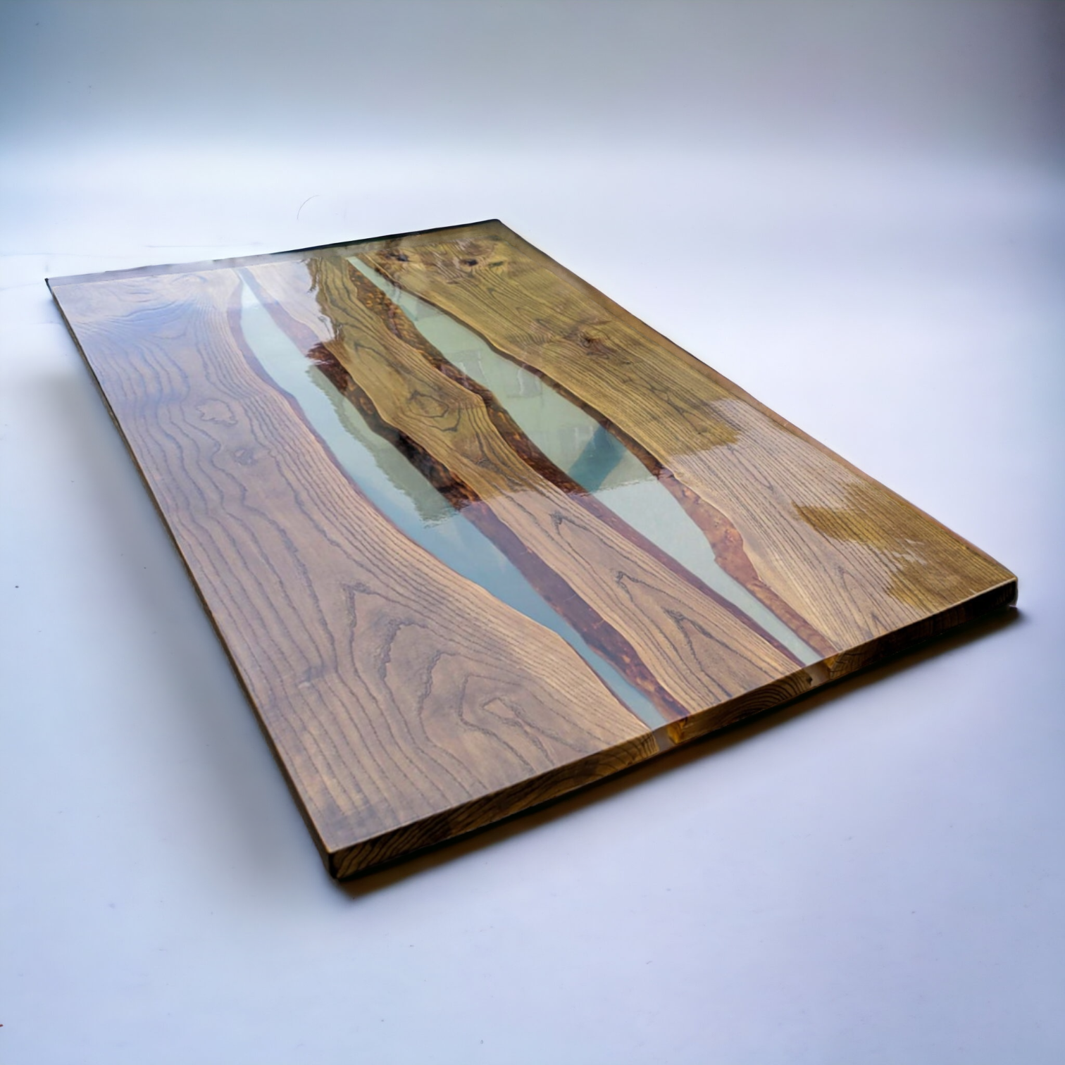 Ashley Transparent Resin River Epoxy Table