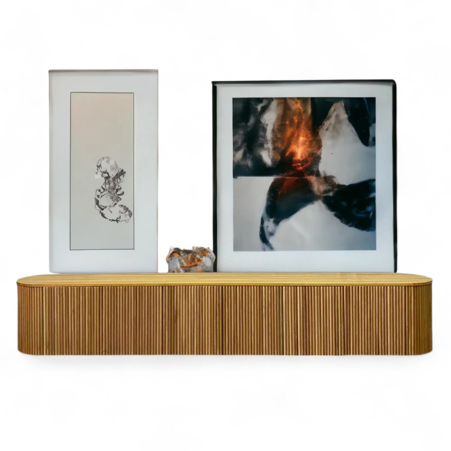 Japandi Wooden TV Stand