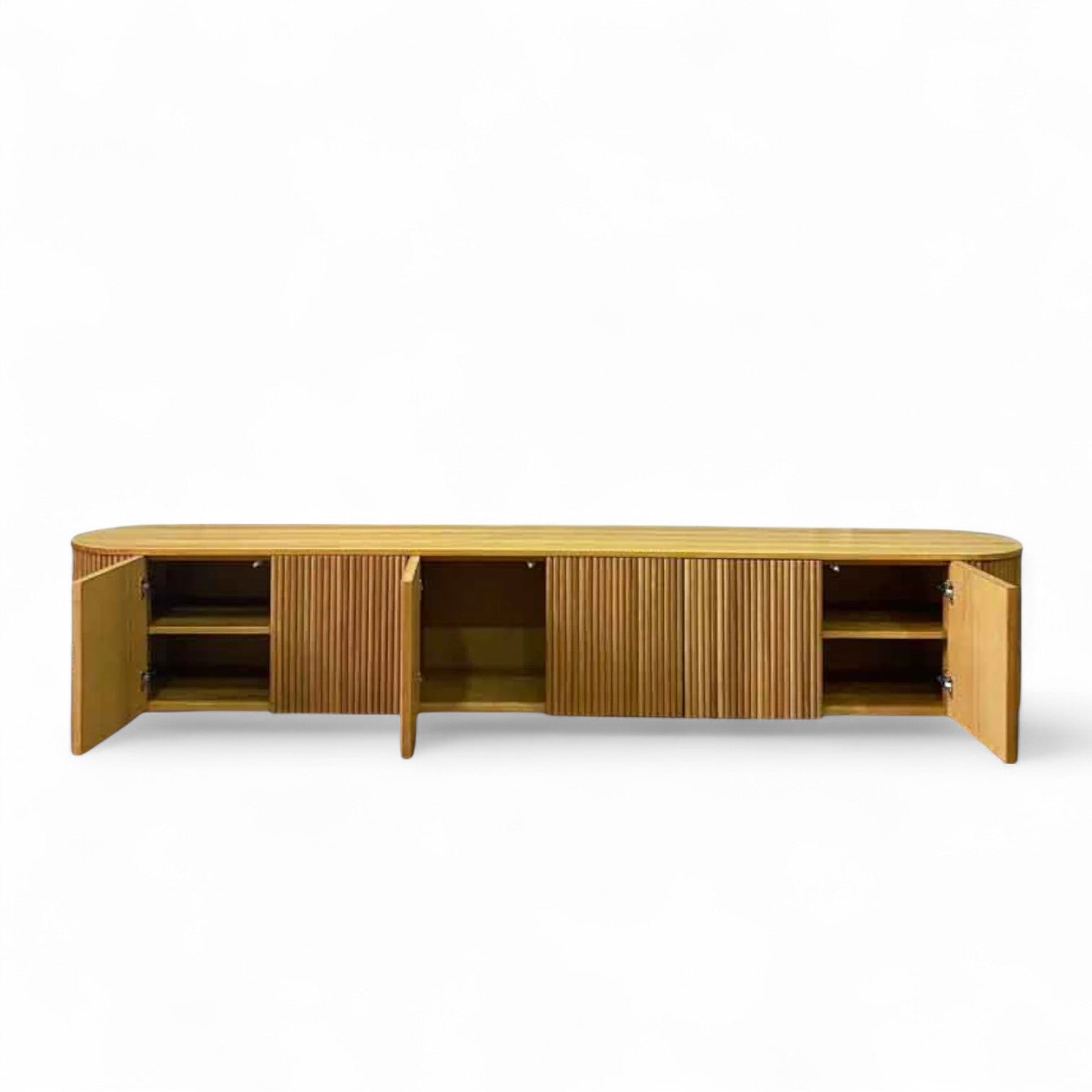 Japandi Wooden TV Stand