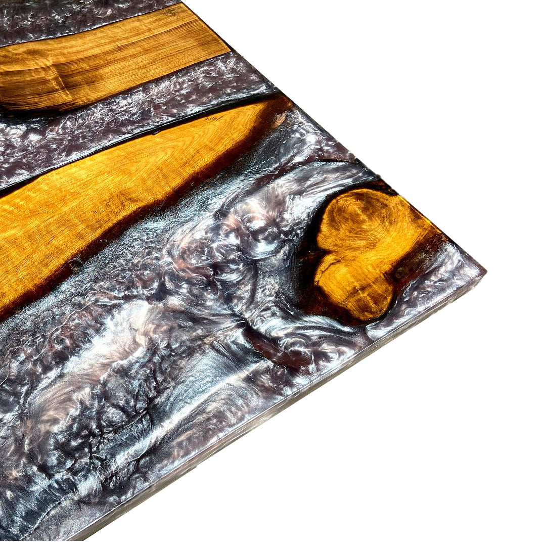Purple Resin Epoxy Walnut Table