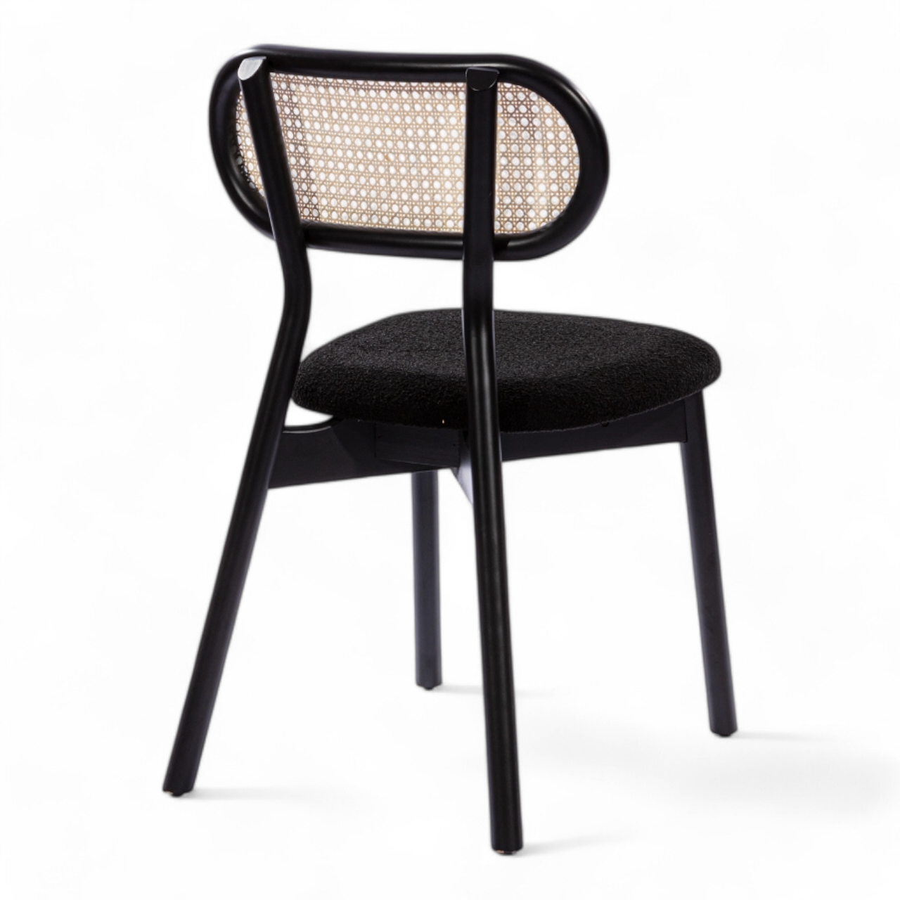 Modern Black Dining Chair with Minimalist Design