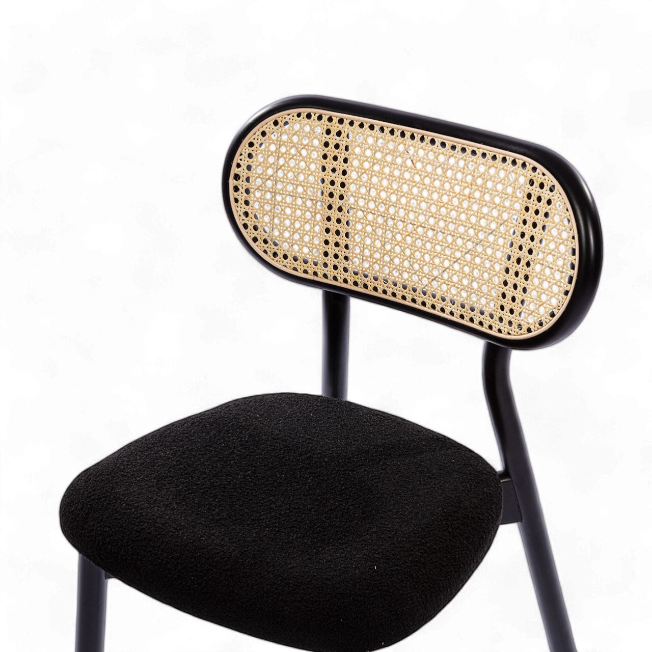 Modern Black Dining Chair with Minimalist Design