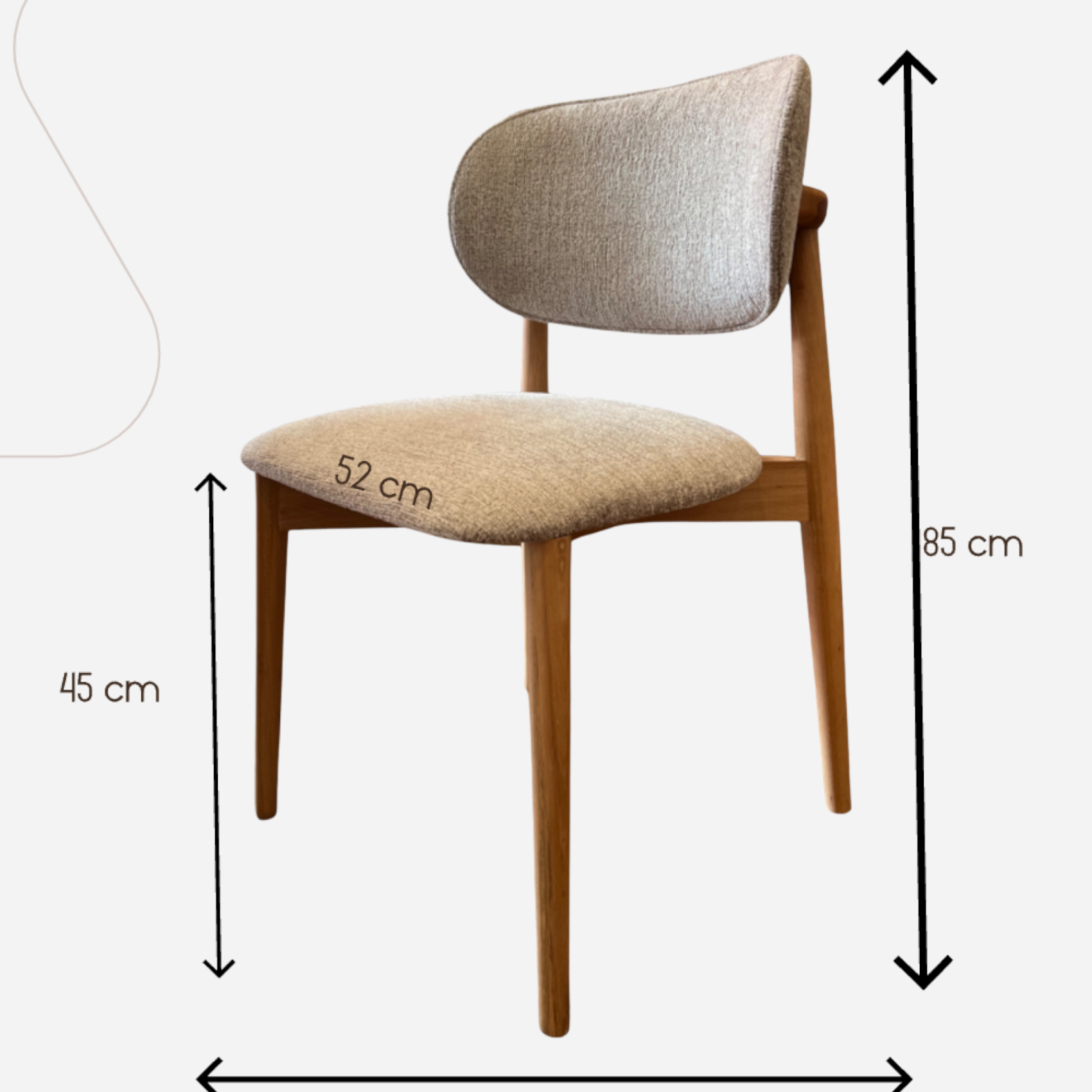 Set of 2 Harmony Wooden Dining Chair