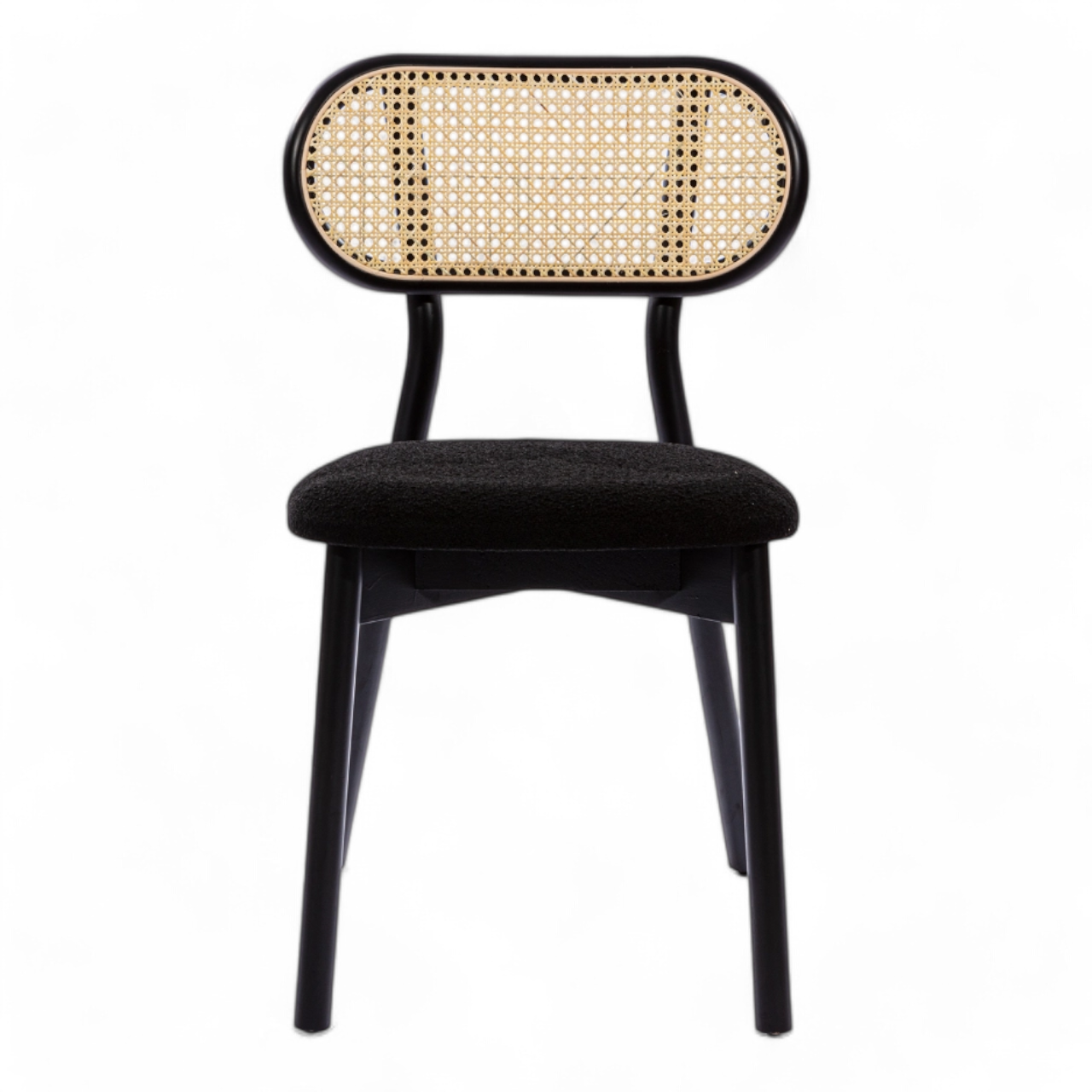 Modern Black Dining Chair with Minimalist Design
