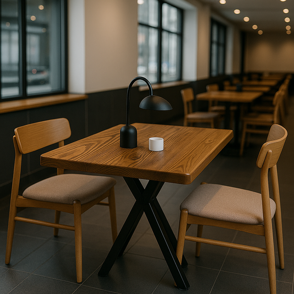 Industrial & Rustic Dining Table for Small Kitchens, Cafe, Pubs, Restaurants