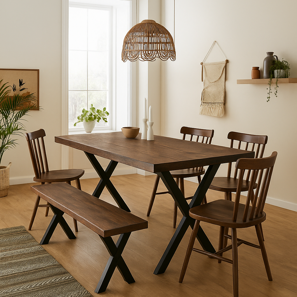 Reclaimed Solid Pine Wood Table