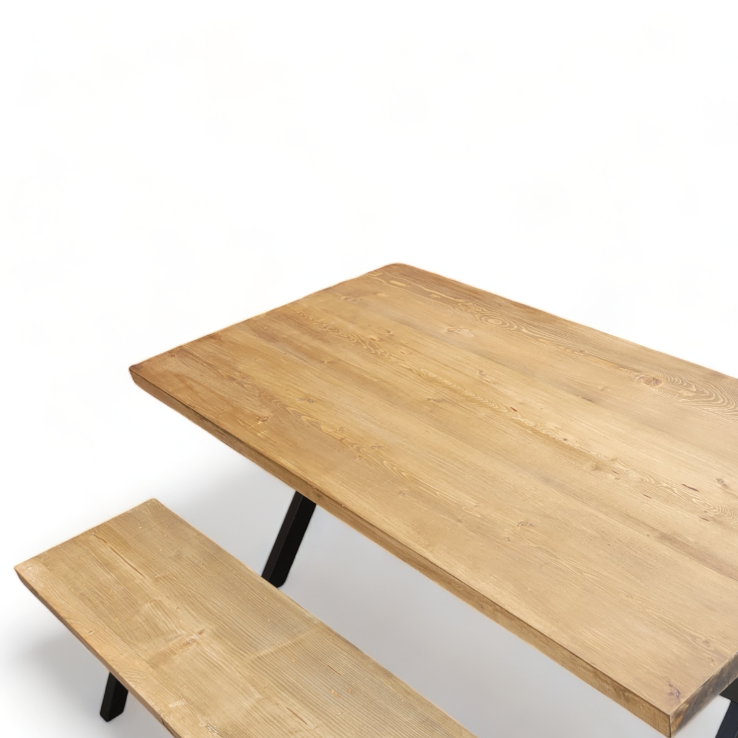 Reclaimed Solid Pine Wood Table