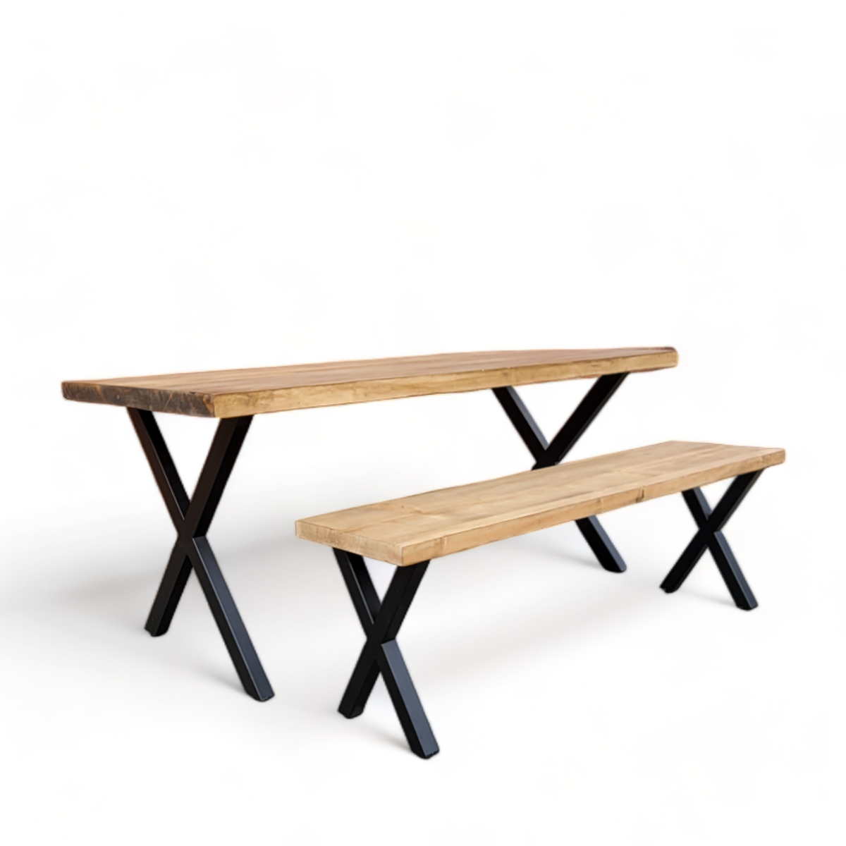 Reclaimed Solid Pine Wood Table