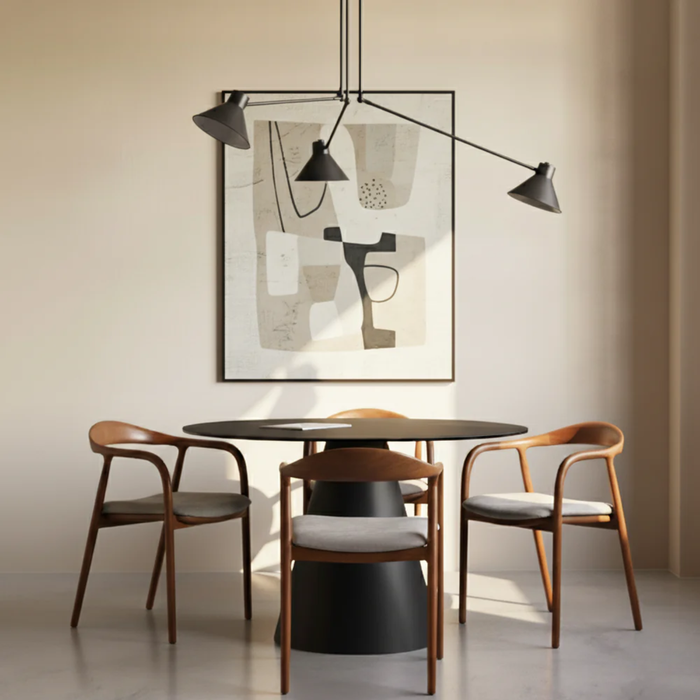 Mid Century Modern Wooden Walnut Colour Dining Chair