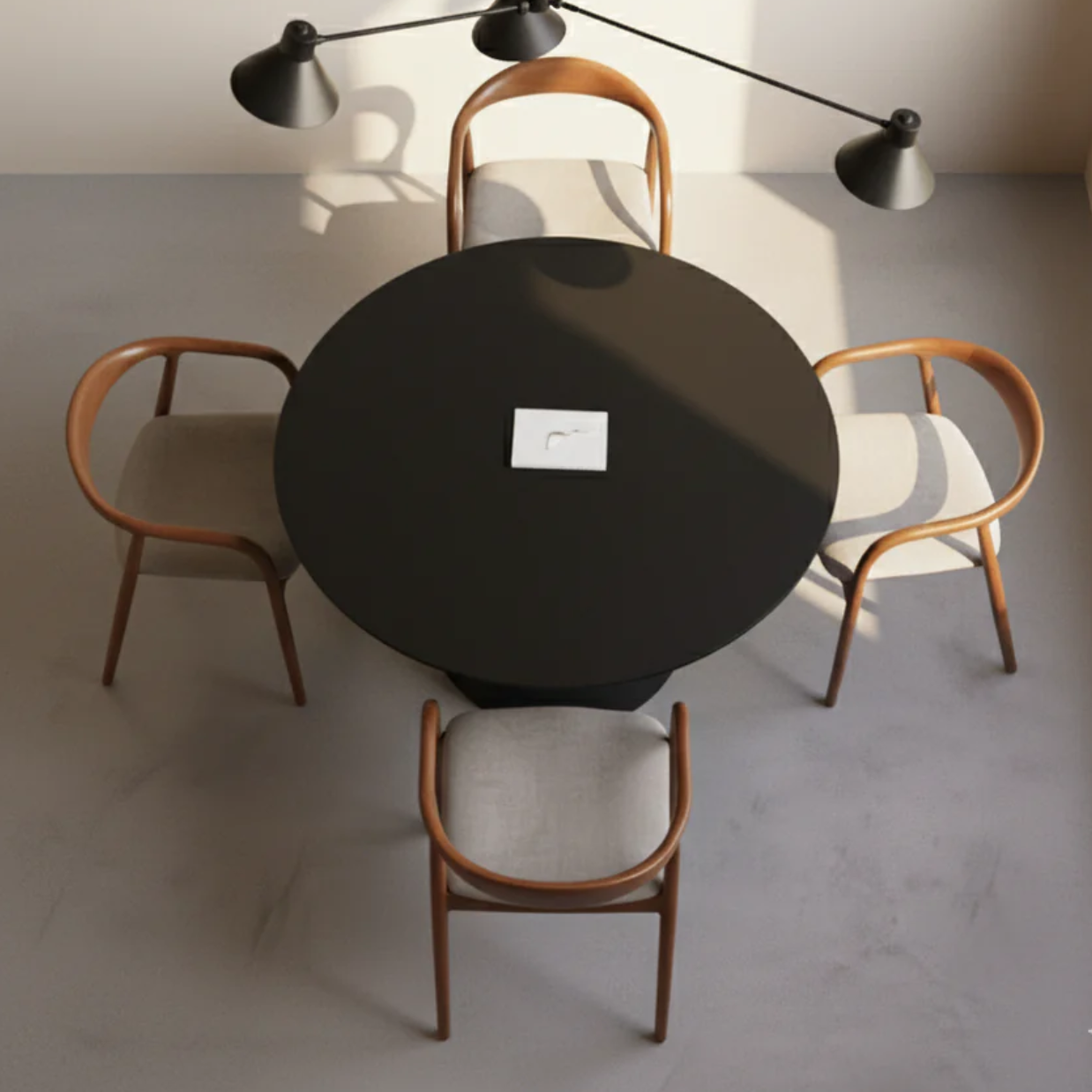 Mid Century Modern Wooden Walnut Colour Dining Chair