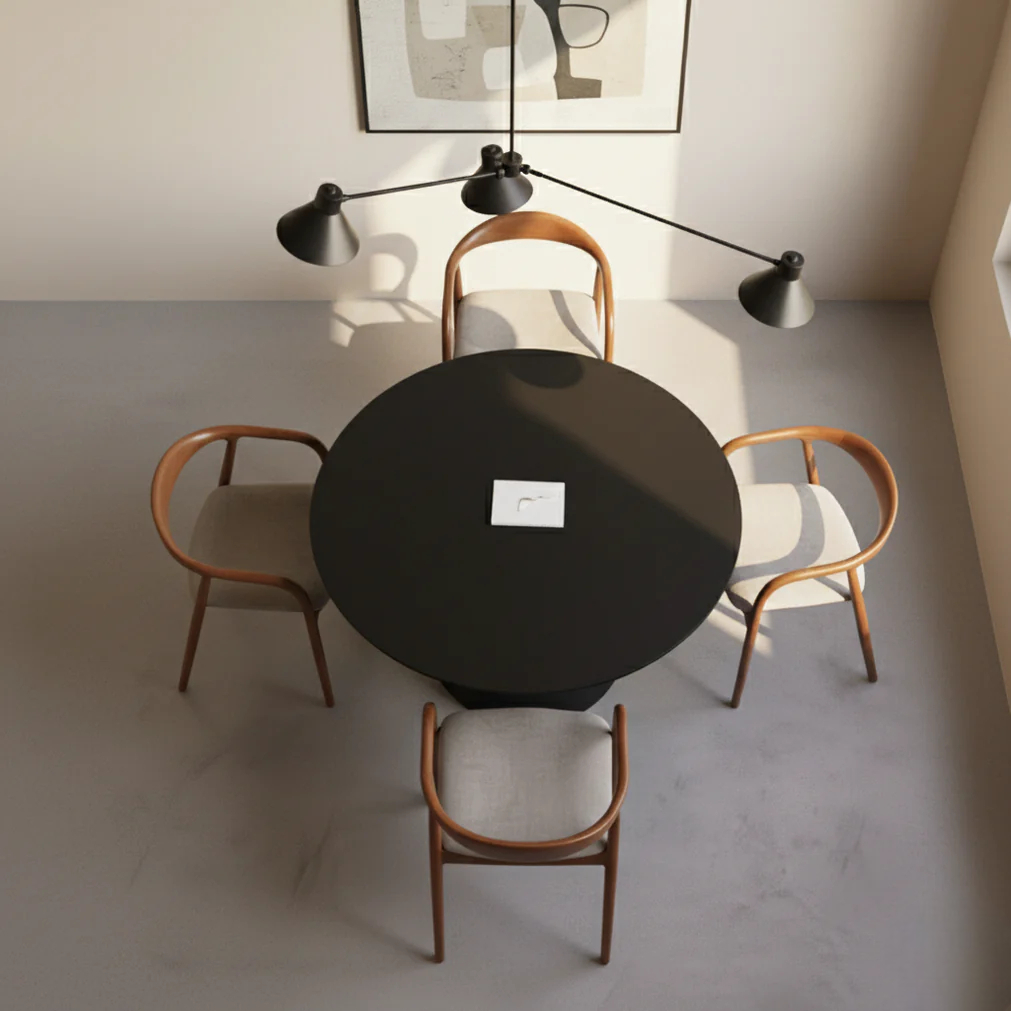 Set of 6 Mid Century Modern Wooden Walnut Colour Dining Chair