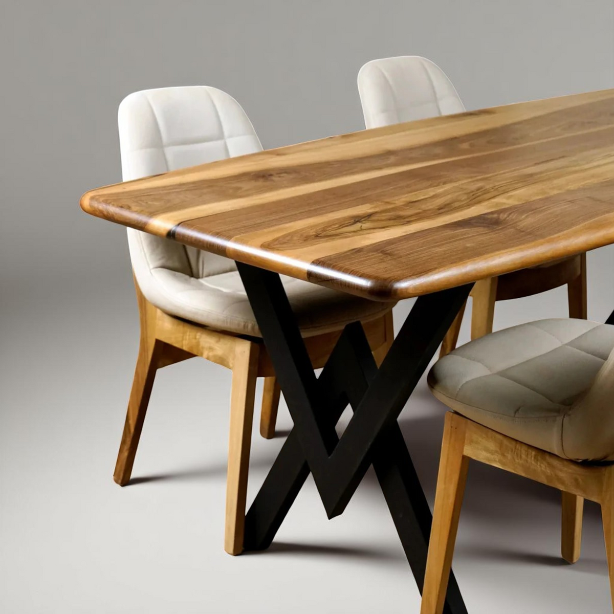 Smooth Table Smooth Edge Walnut Table – The Industrial Furniture