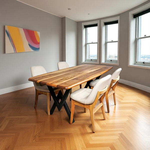 Smooth Edge Walnut Table