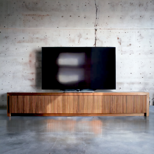 Exquisite Solid Walnut TV Stand for Living Room