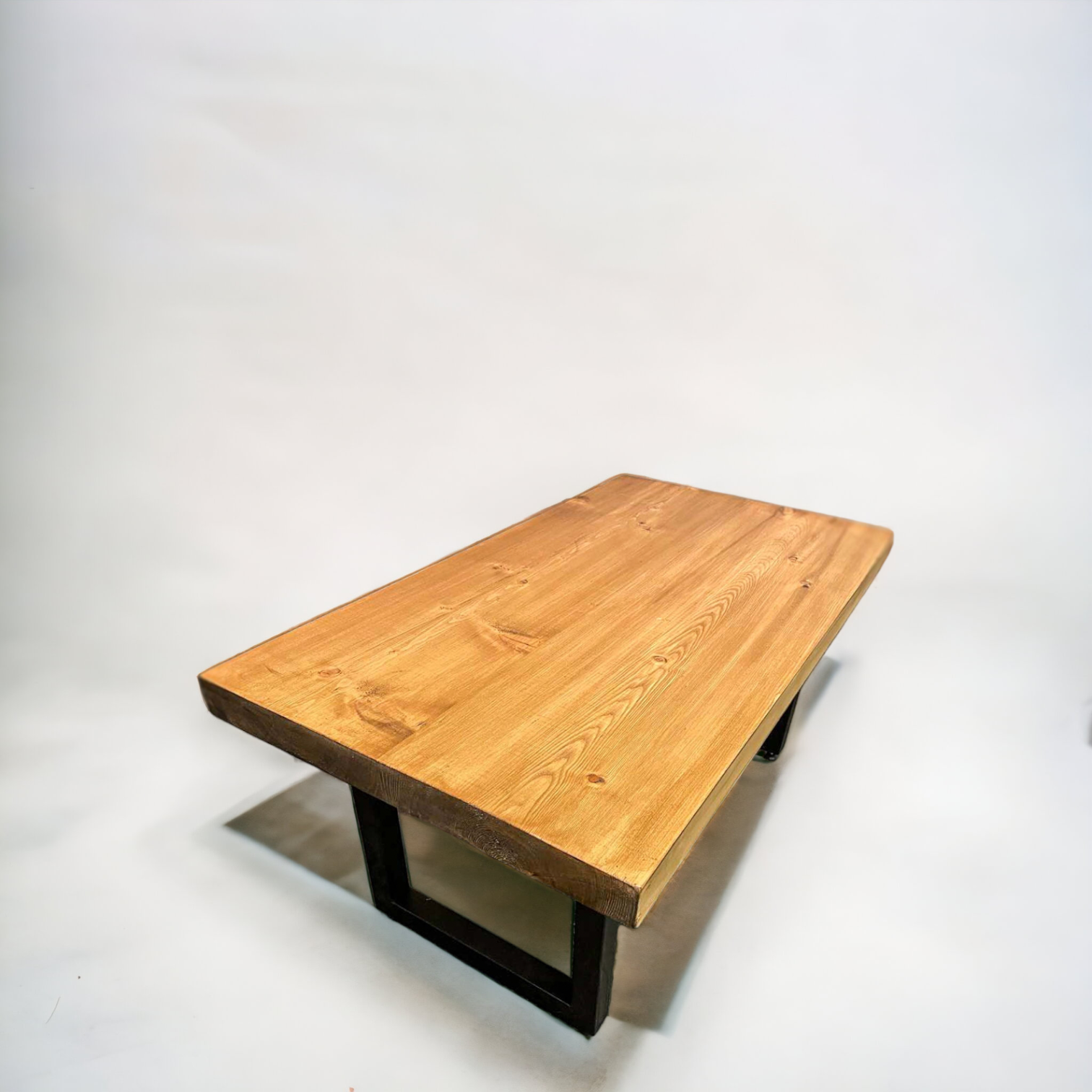 Rustic Industrial Coffee Table Solid Wood Coffee End Table