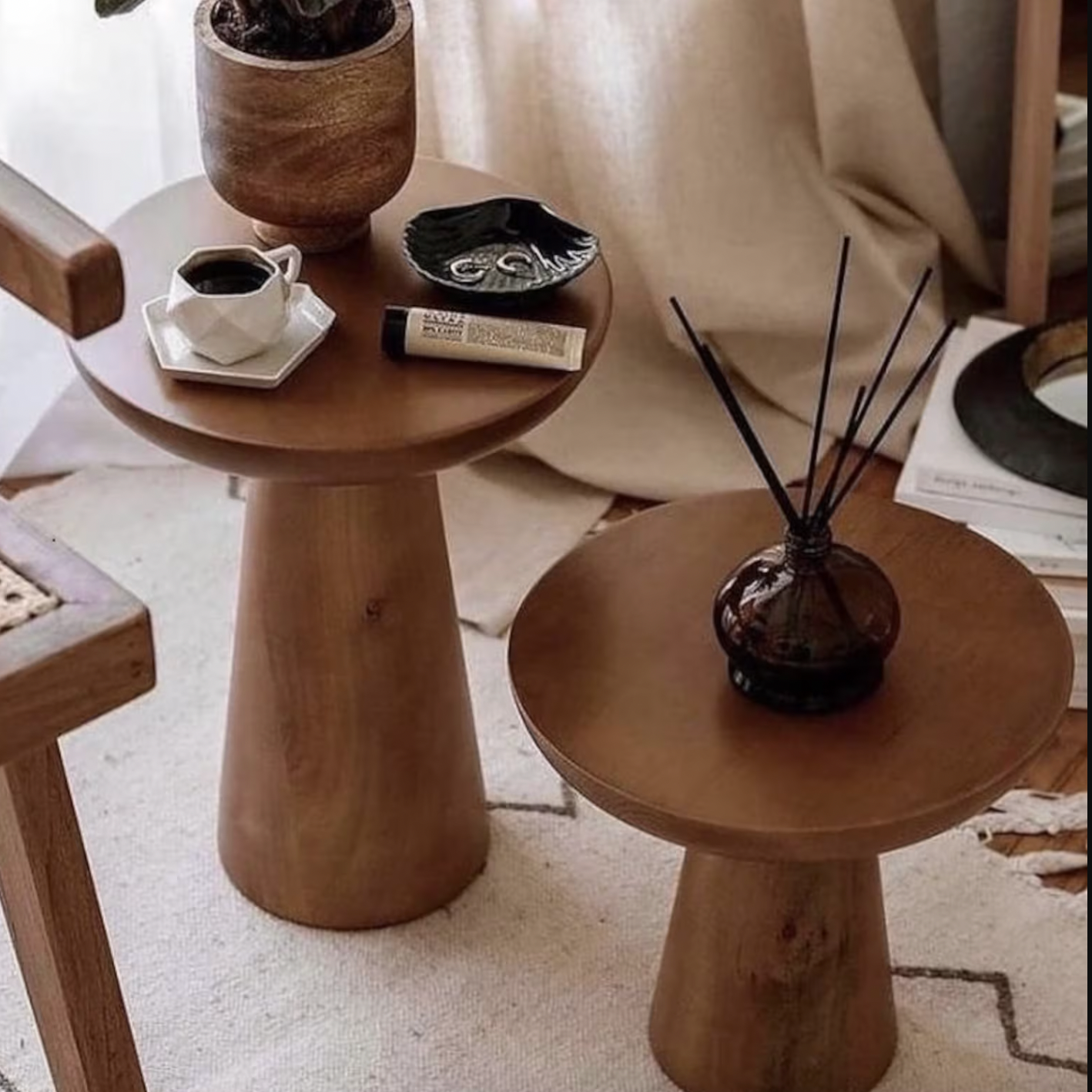 Mushroom deals side table