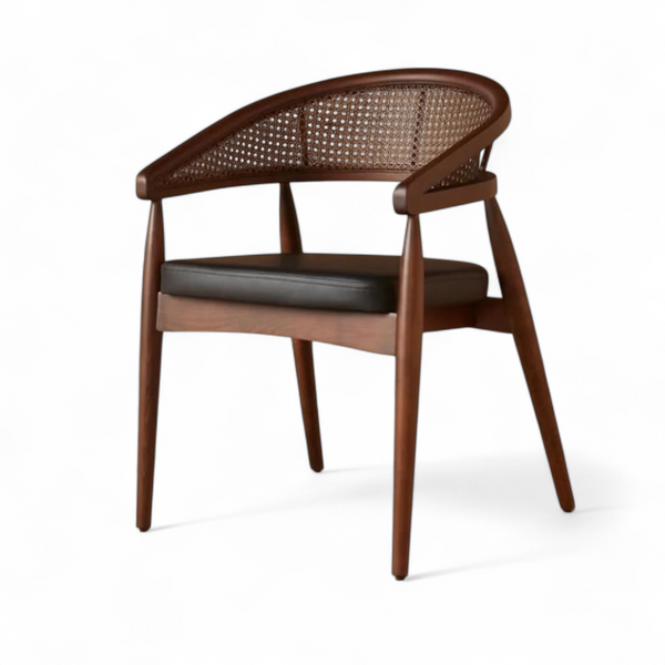 Gazelle Walnut Chair with Armrest