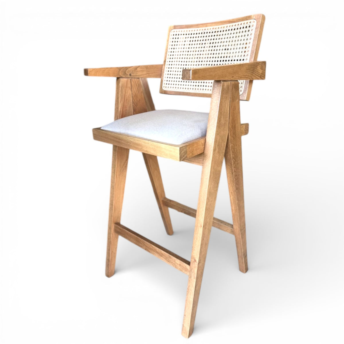 Pierre Rattan Bar Stool