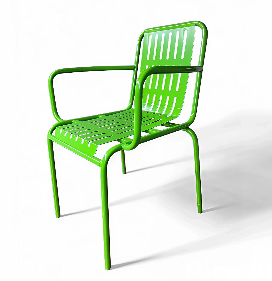 Green Metal Outdoor Garden Chair