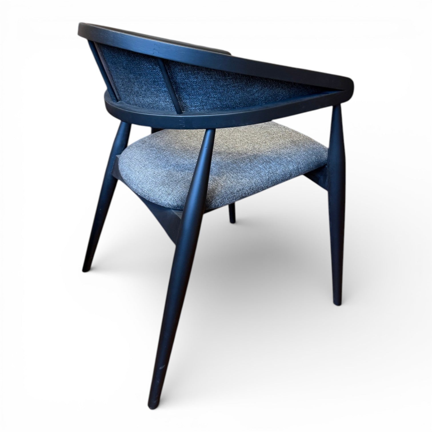 Gazelle Black Wood Chair with Armrest