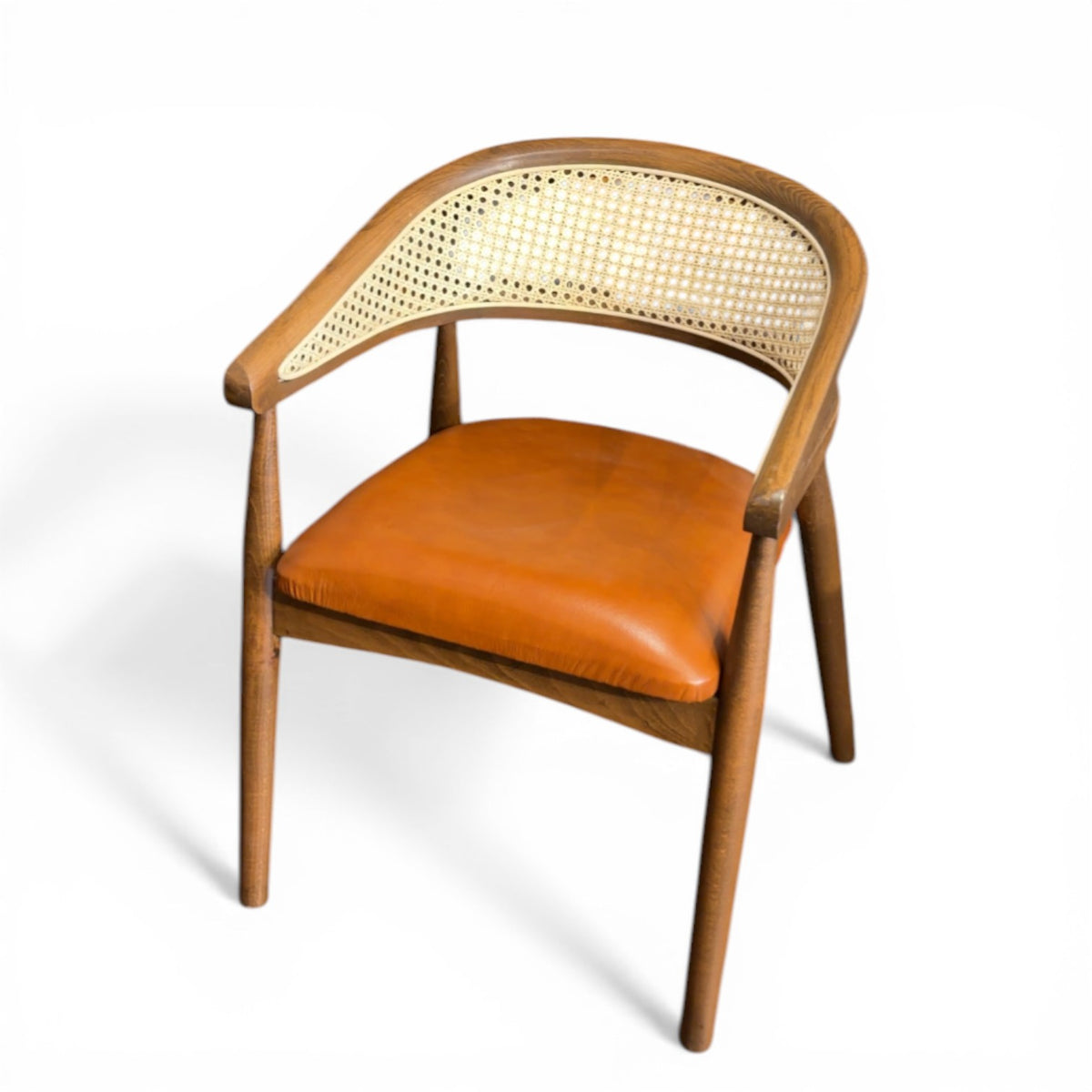 Gazelle Walnut Chair with Customised Leather