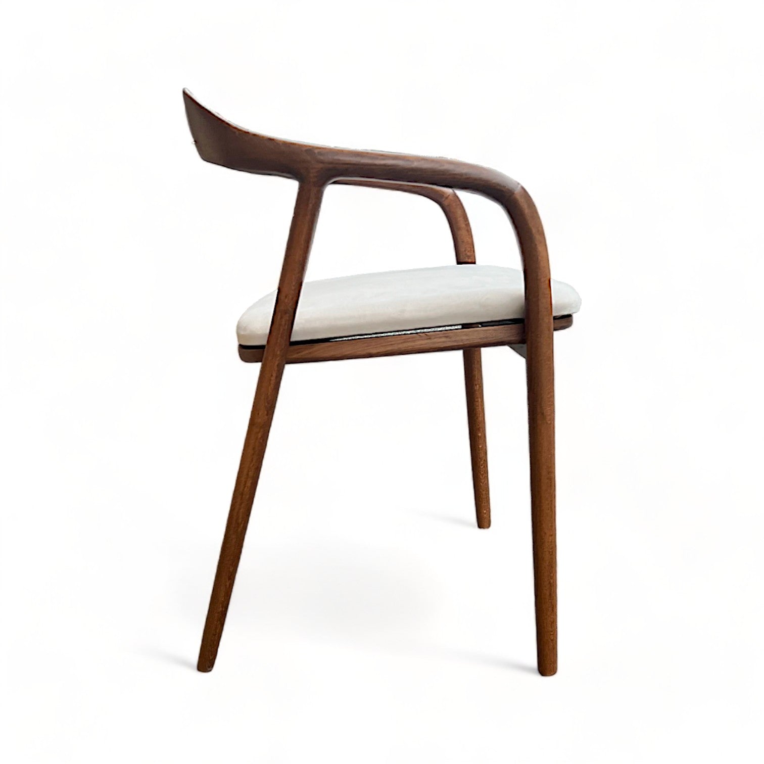 Mid Century Modern Wooden Walnut Colour Dining Chair The Industrial mid-century-modern-wooden-walnut-colour-dining-chair-the-industrial