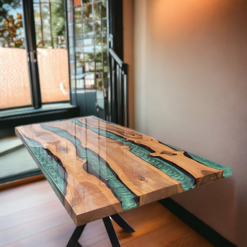 Live edge epoxy resin table deals