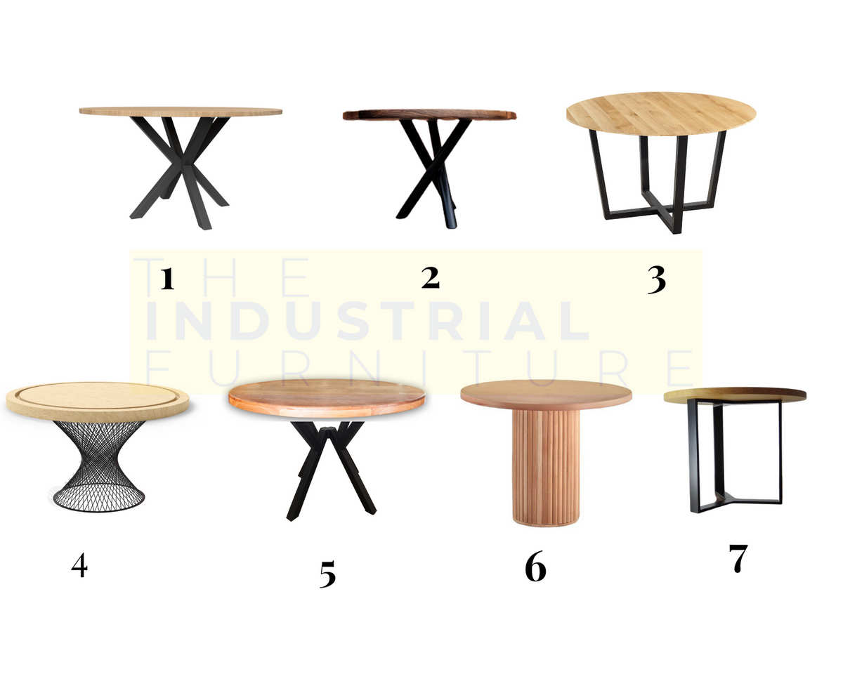 Transparent Epoxy Round Walnut Table