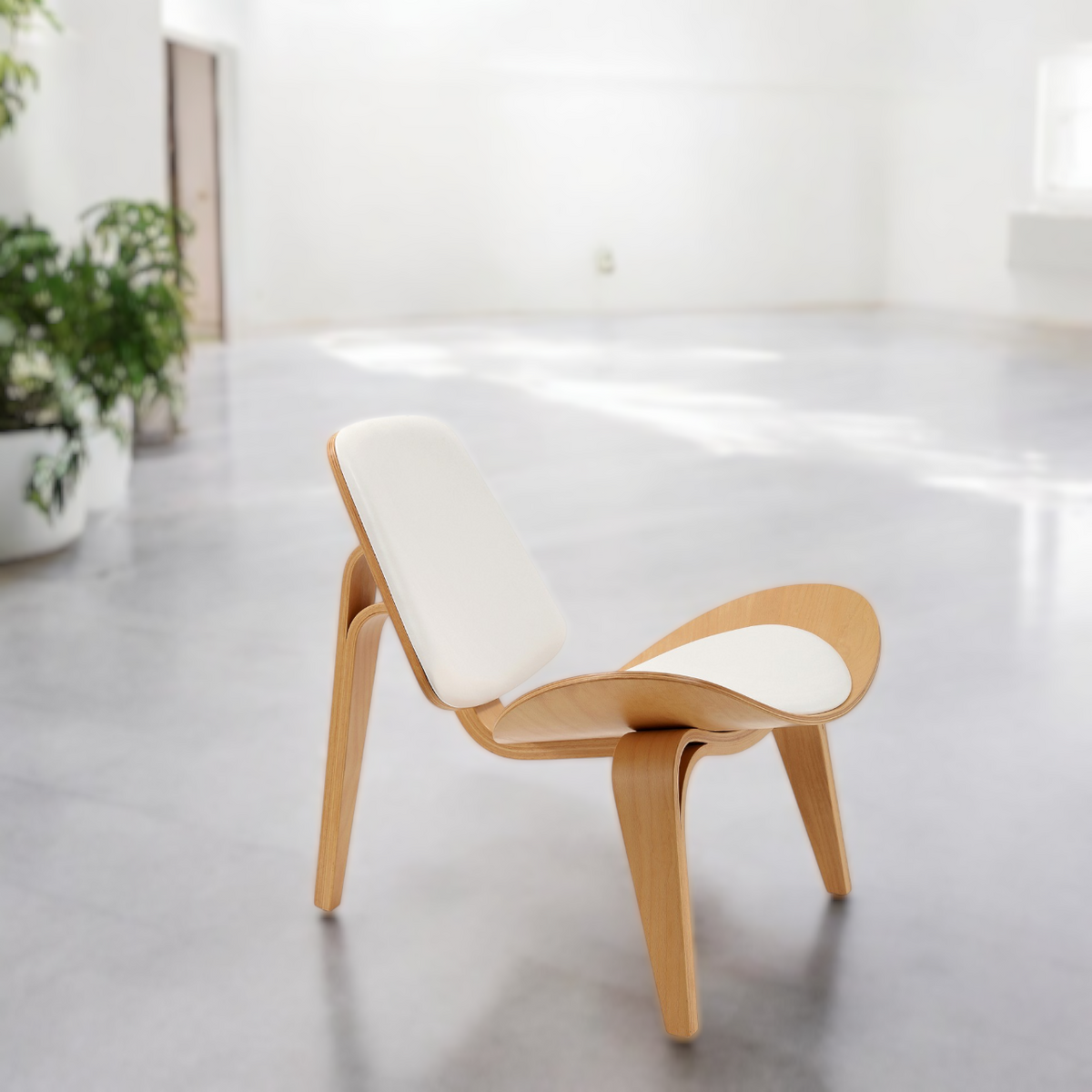 Shell Free Chair Natural Shell Chair – The Industrial Furniture