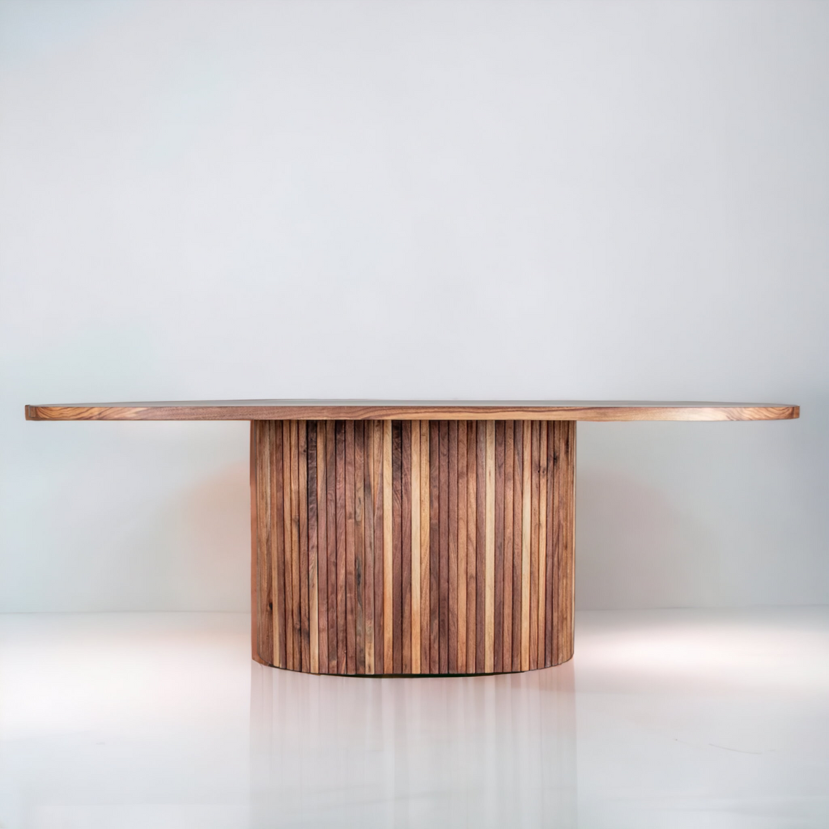 Japandi Style Walnut Cascade Conference Table