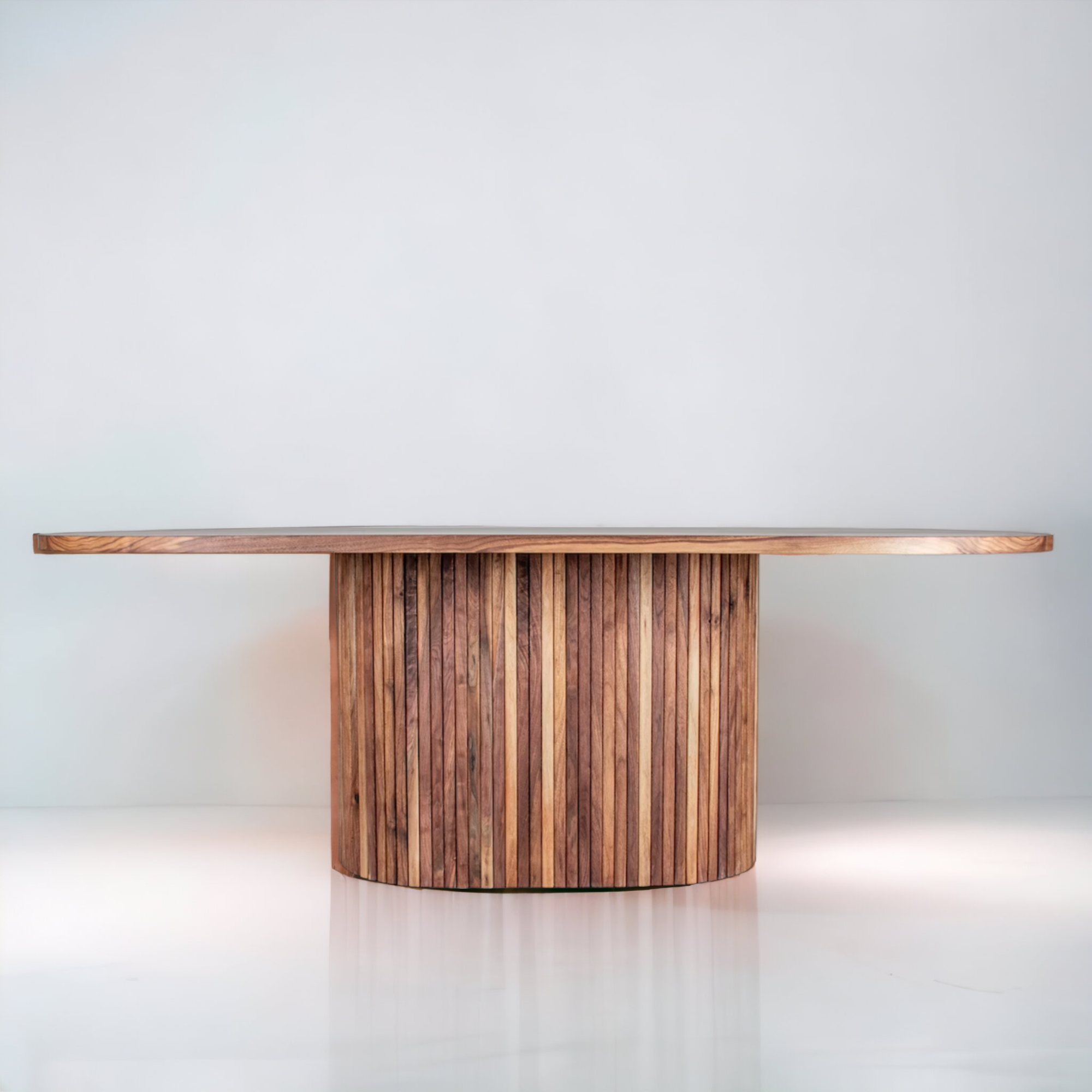Japandi Style Walnut Cascade Conference Table