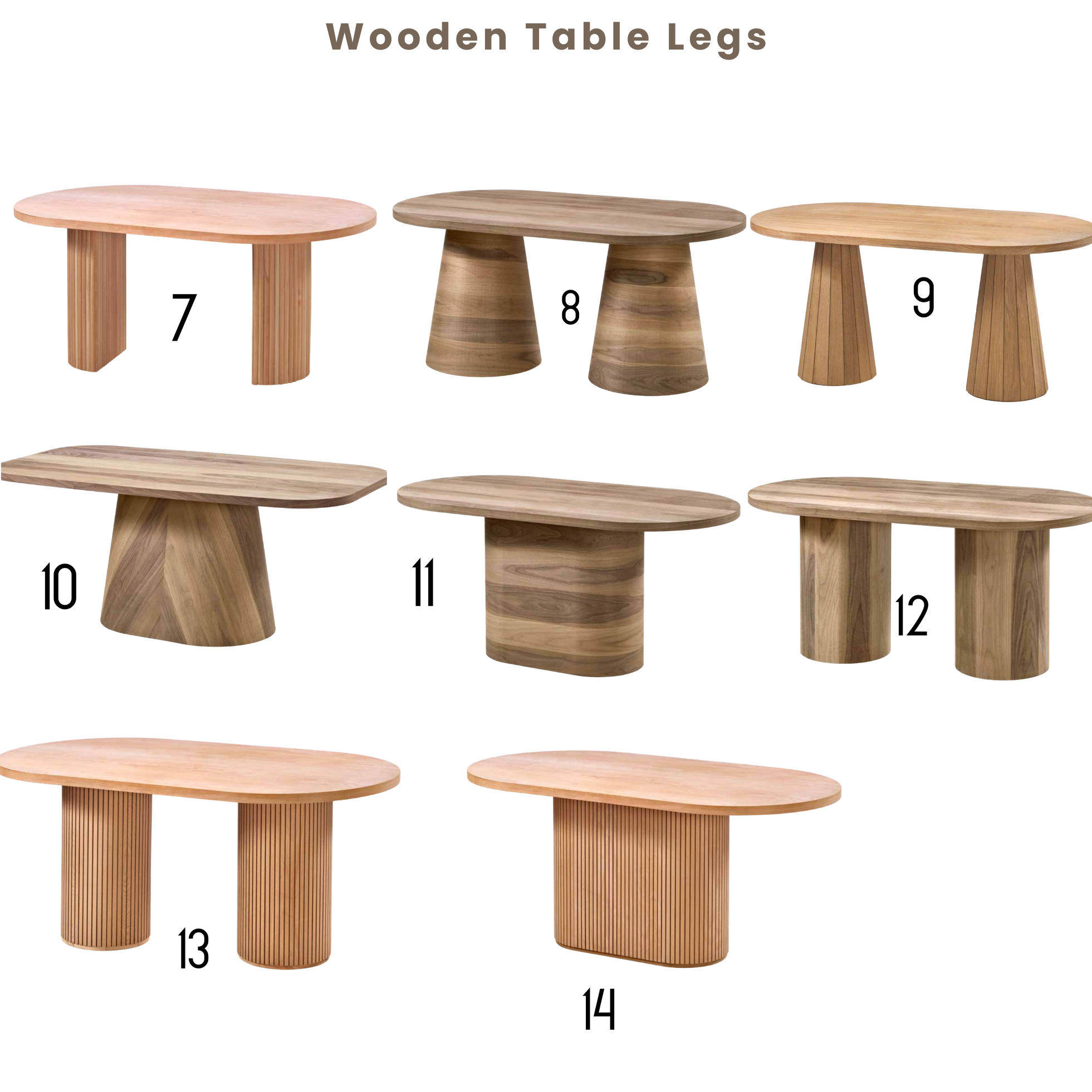 Solid Walnut Oval Dining Table