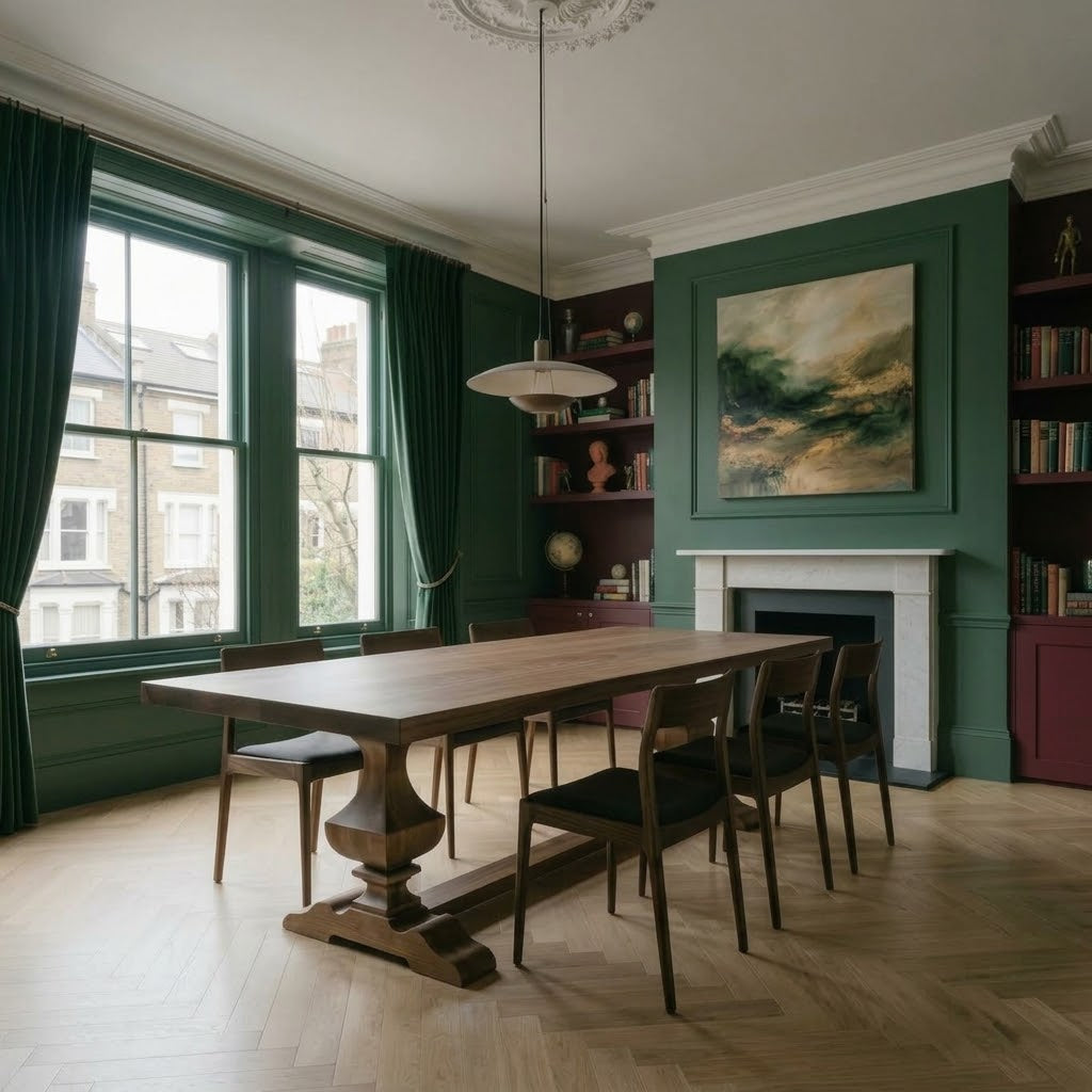Trestle Solid Walnut Dining Table