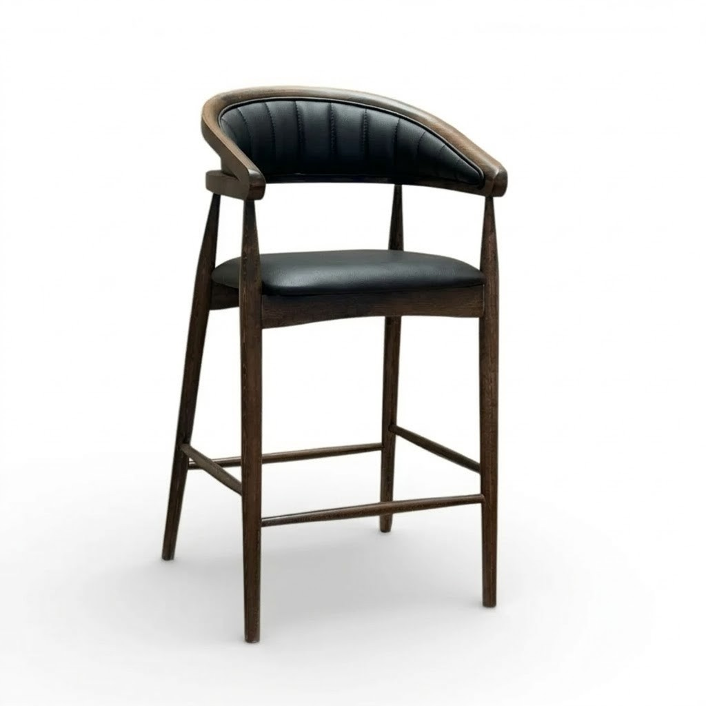 Gazelle Walnut Bar Stool