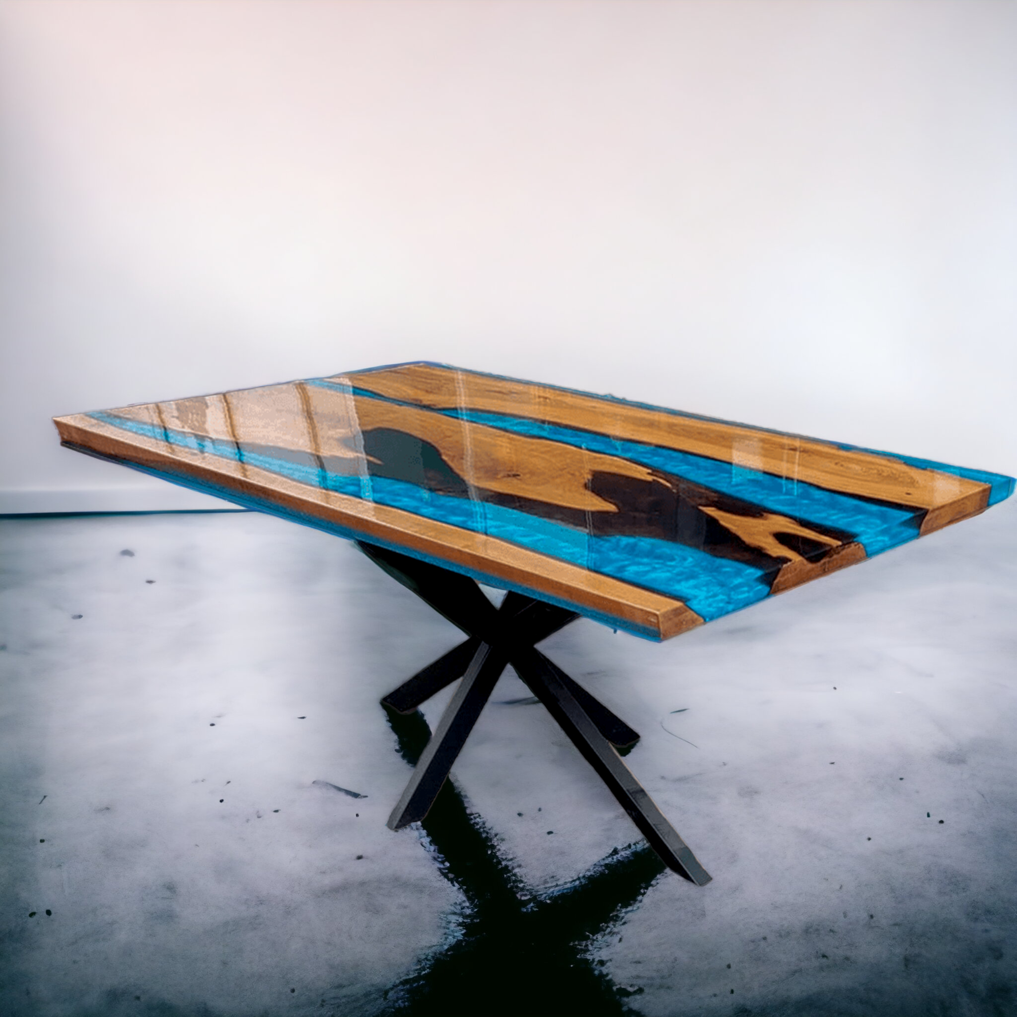 Metallic 2025 blue epoxy