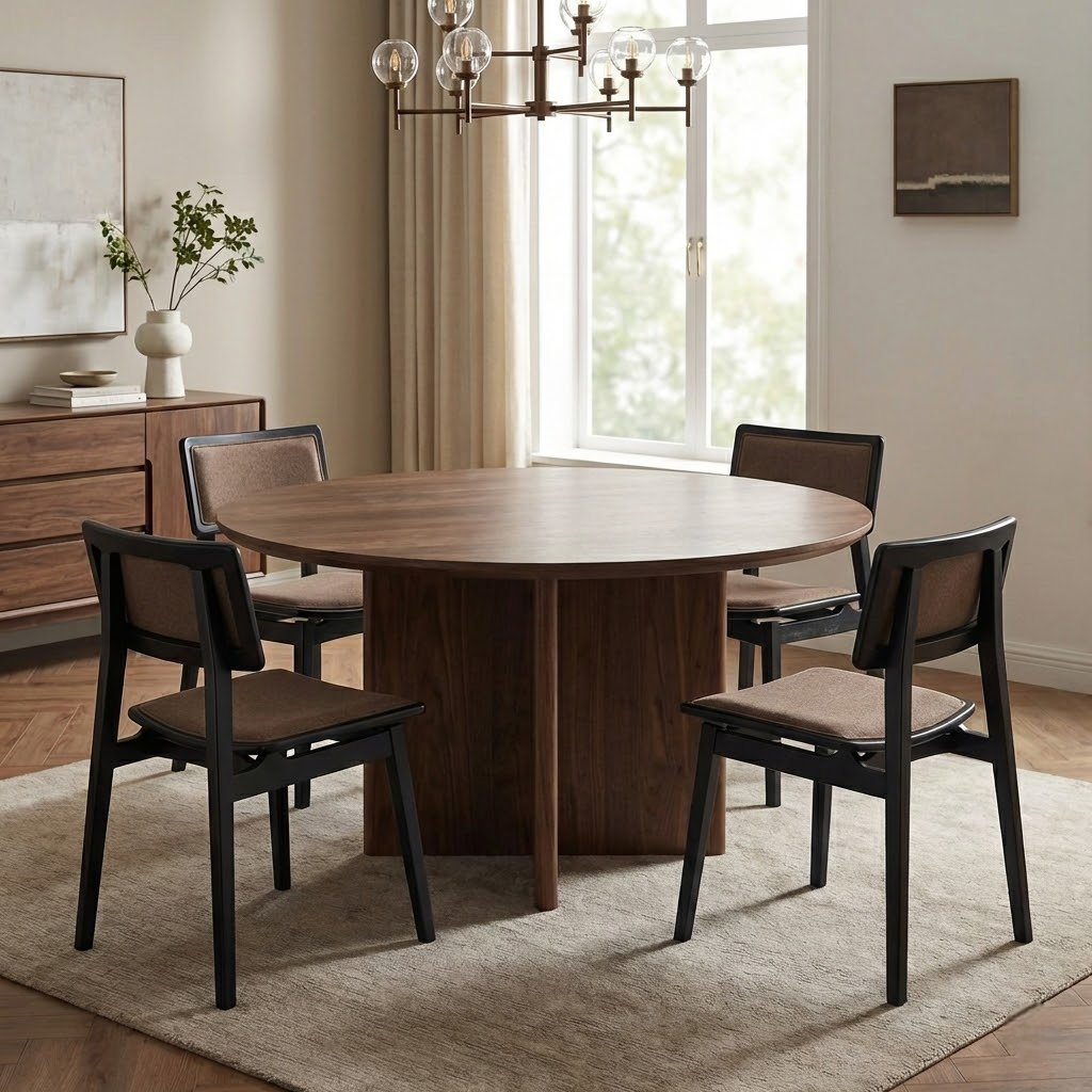 Scandinavian Black Dining Chair