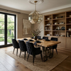 Chestnut  Live Edge Natural Solid Wood Dining Table