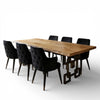 Chestnut  Live Edge Natural Solid Wood Dining Table