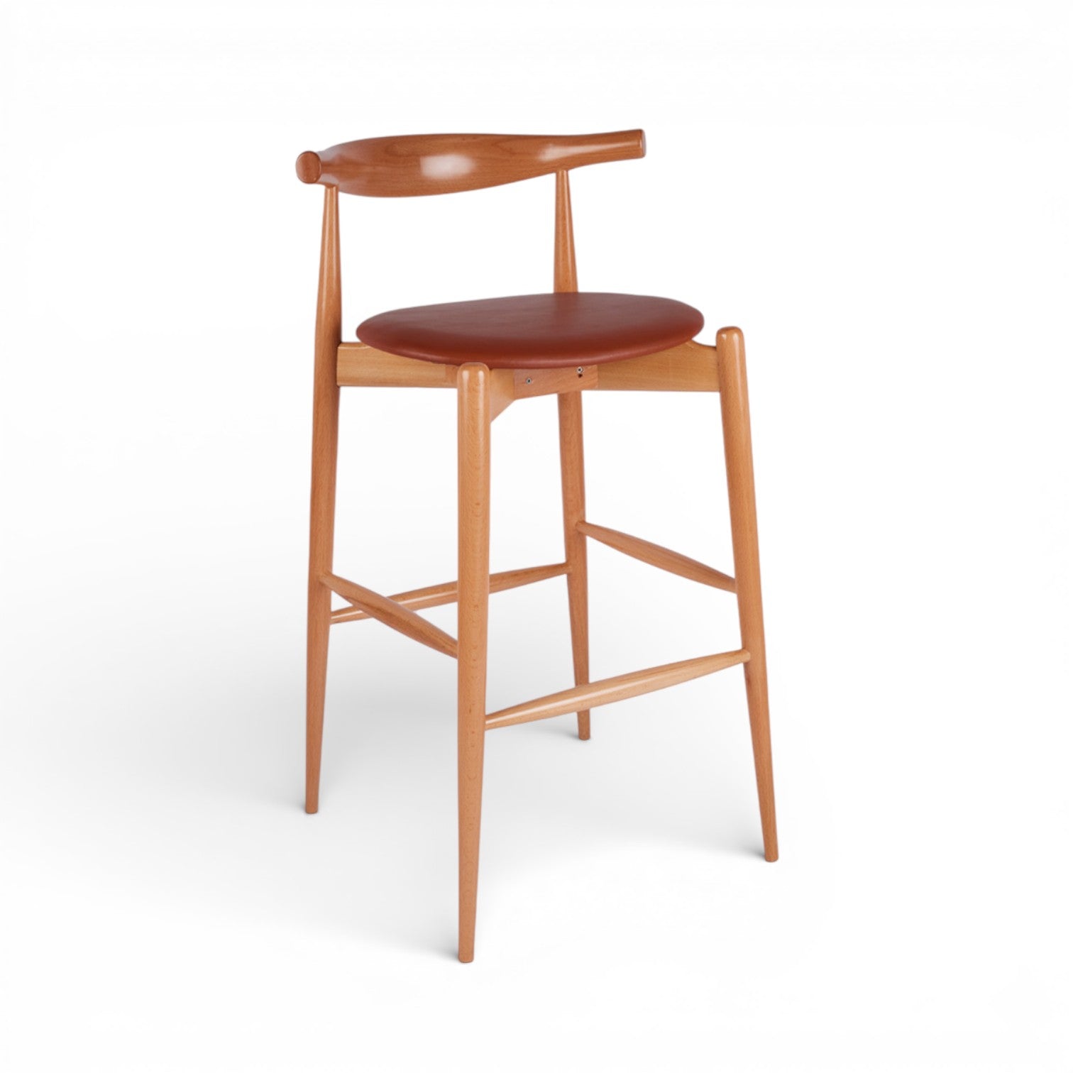 Mid-century Wooden Bar Stool
