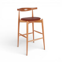 Mid-century Wooden Bar Stool