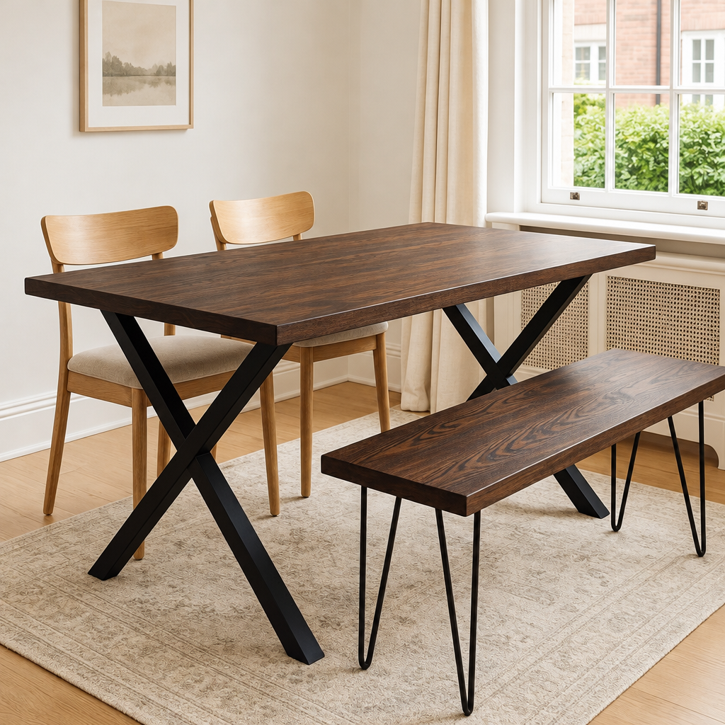 Reclaimed Solid Pine Wood Table