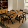 Transparent Epoxy Resin Table - Walnut Epoxy Dining Table