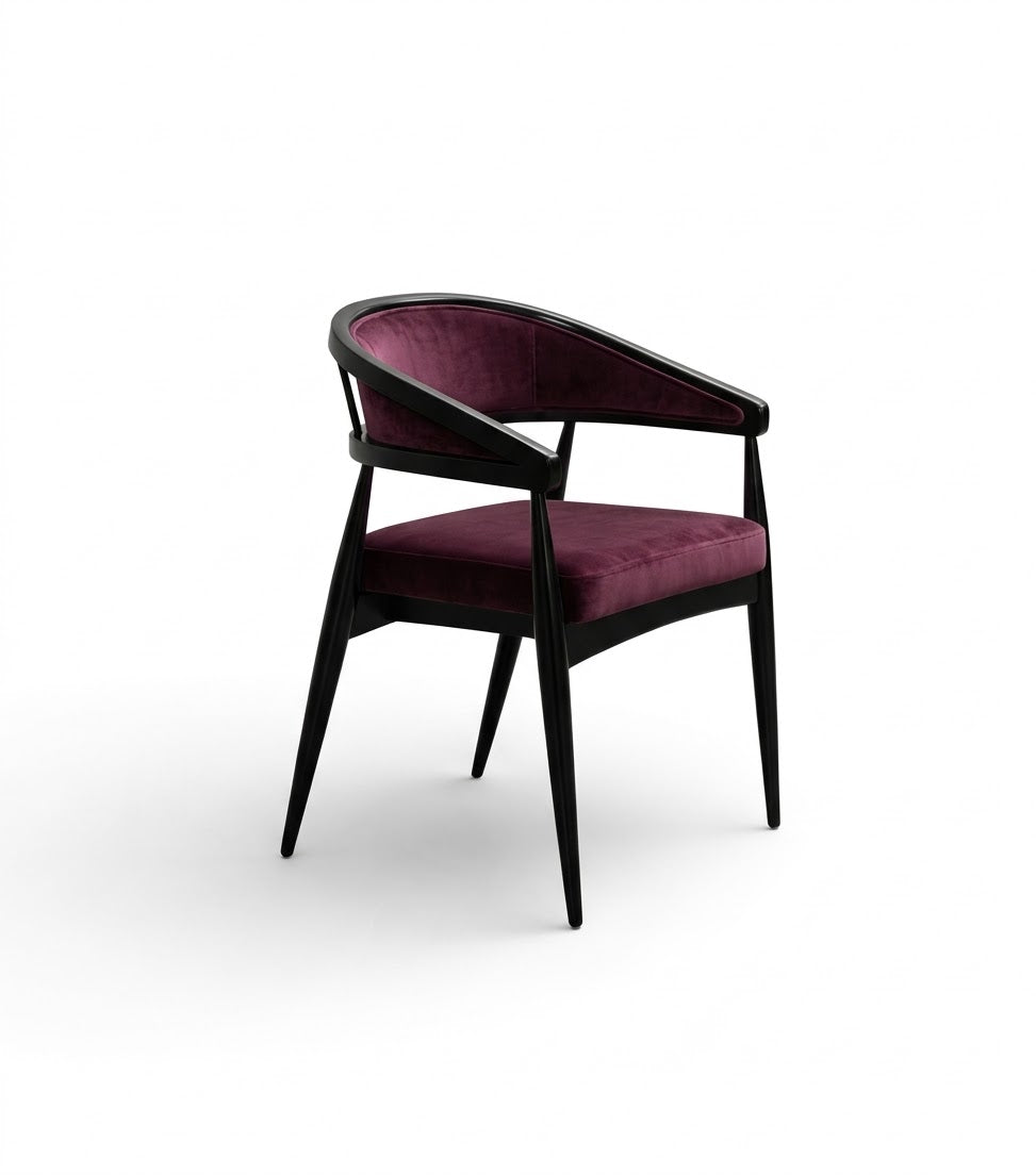 Black Gazelle Wood Dining Chair
