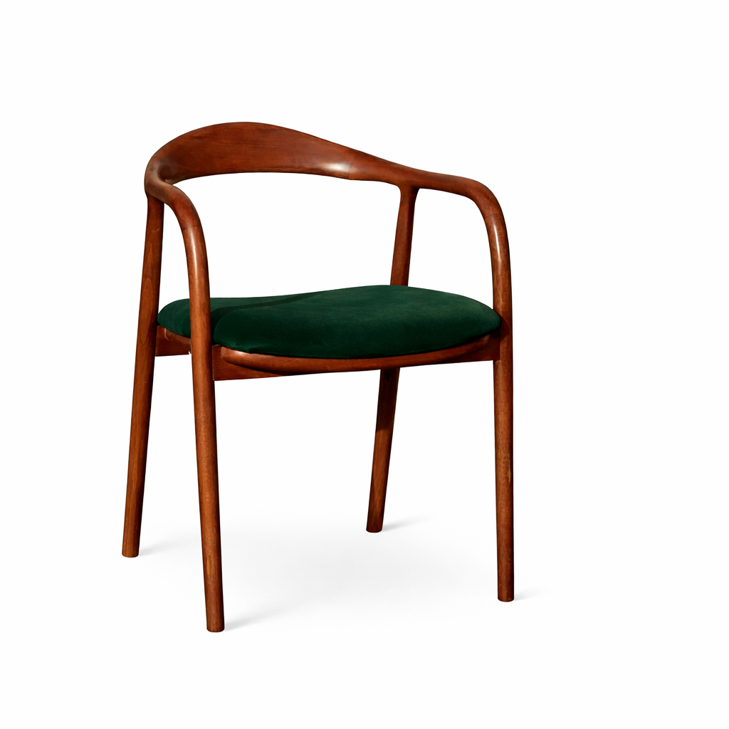 Mid Century Modern Wooden Walnut Colour Dining Chair