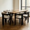 Blacktail Epoxy Dining Table - Black Walnut Resin River Table