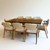 One Piece Walnut Black Epoxy Resin Conference Table