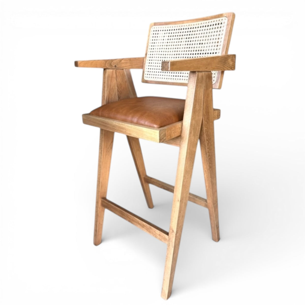 Pierre Rattan Bar Stool